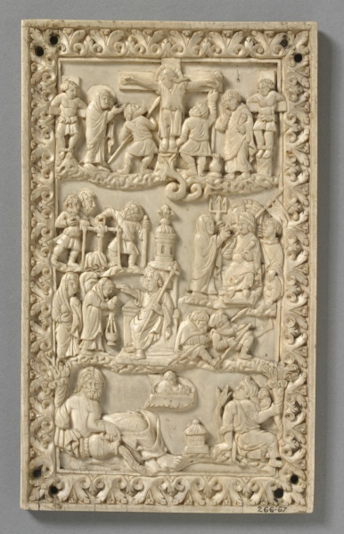 File:Crucifixion and the Maries at the Sepulchre.jpg