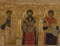 Epistyle with the Depiction of Sts Philip, Theodore Stratelates and Demetrius (fragment) Byzantium, Constantinople. Late 11th - early 12th century Source of Entry- State Russian Museum. 1935.jpg