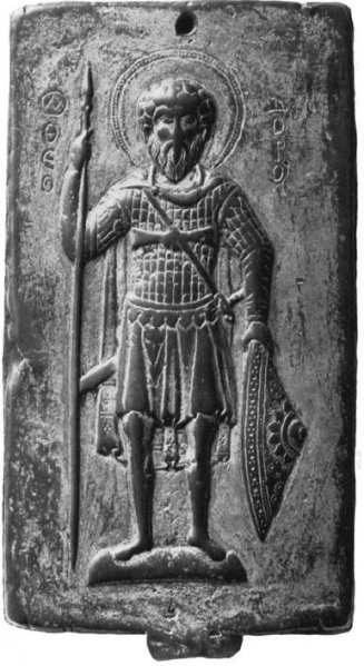 File:Saint Theodore bronze plaque bizancjum (XI w).jpg