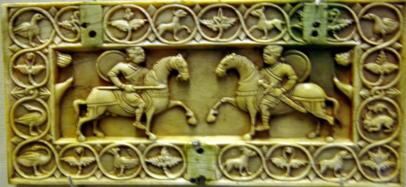 File:V A New Medieval Galleries - Byzantine ivory casket top, 11thc.jpeg