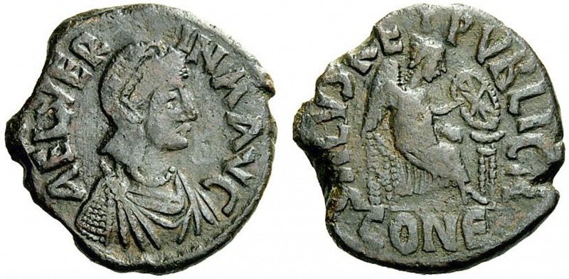 File:AELIA VERINA. Augusta, wife of Leo I. AE2, Constantinopolis 468-47.jpg