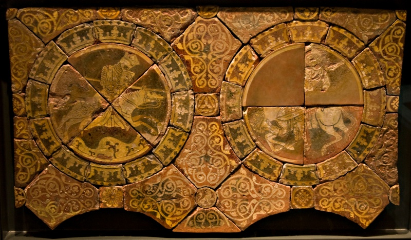 File:Tiles depicting Richard I of England and Saladin, now in the British Museum 1250 60 chertsey.jpg