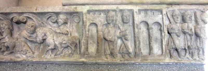 File:Porta Romana frieze, late 12th Century milan 1.jpg